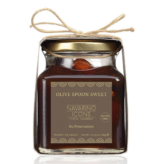 Image de Cuillère à Olives Traditionnelle Douce Sans Gluten 330g -  Navarino Icons