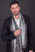 100% pure silk HELLENIC ALPHABETA Ancient Greek Scarves Collection