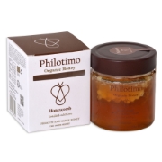 raw organic honey with honeycomb