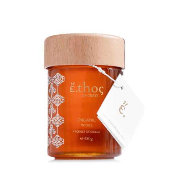 Organic Premium Cretan Thyme And Pine Honey 450g Ethos of Crete