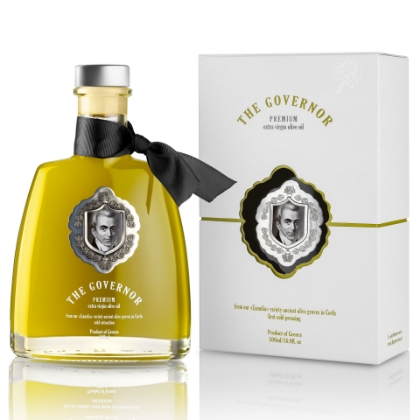 Huile d'olive non filtrée The Governor Premium Edition – Huile d'olive extra vierge de Corfou à haute teneur phénolique