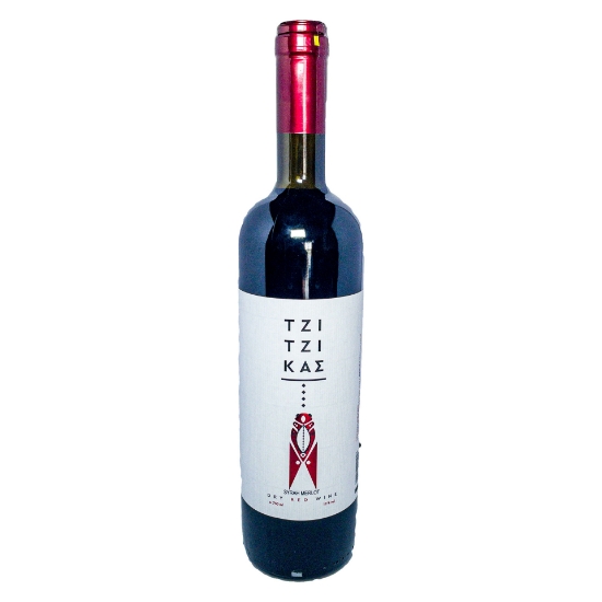Tzitzikas Dry Red Wine Syrah Merlot 750ml 