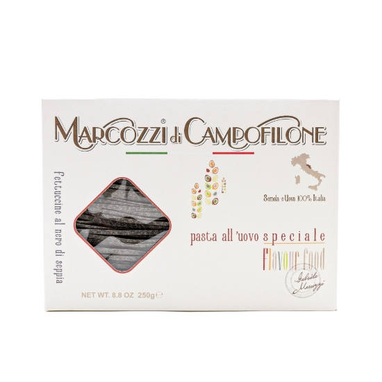 Organic Black Squid Ink Fettuccine di Campofilone 250g Marcozzi