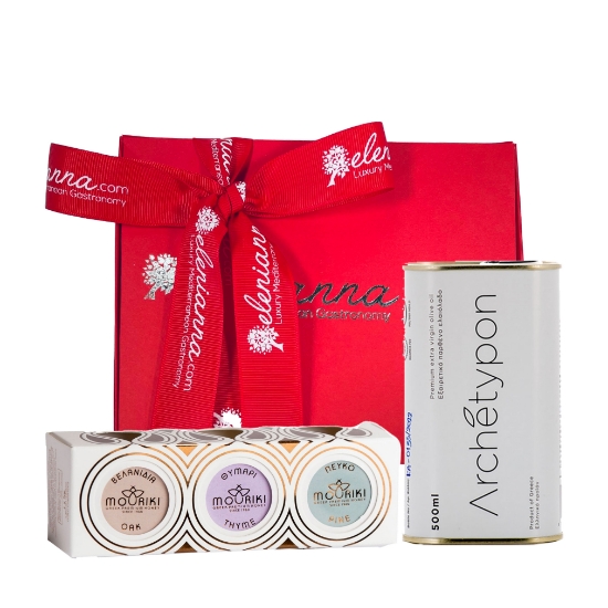 Image de Petit coffret cadeau de luxe Saveurs de Grèce