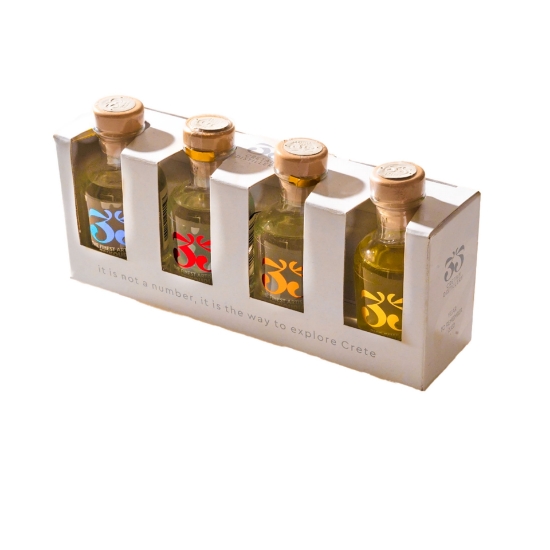 Image de Cadeau Premium Artisanal Crétois Tsikoudia éco Collection 4 x 50ml 35N