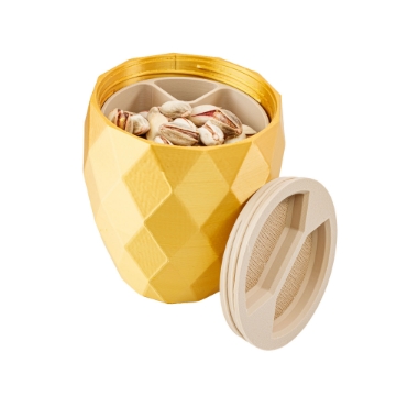 Eco-Friendly Pistachio Cup with Waste Compartment & Lid Eco-Friendly Pistachio Cup with Waste Compartment & Lid
