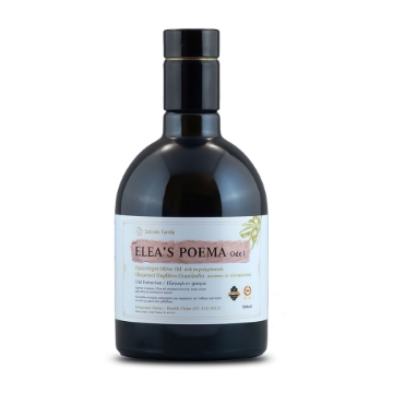Huile d'olive extra vierge biologique Elea's Poema Ode 1 | Riche en composés phénoliques, pressée à froid, non filtrée, d'origine grecque (Laconie)