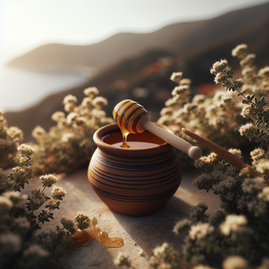 Le Nectar des Immortels : Voyage au Cœur du Miel de Thym Sauvage d'Ikaria