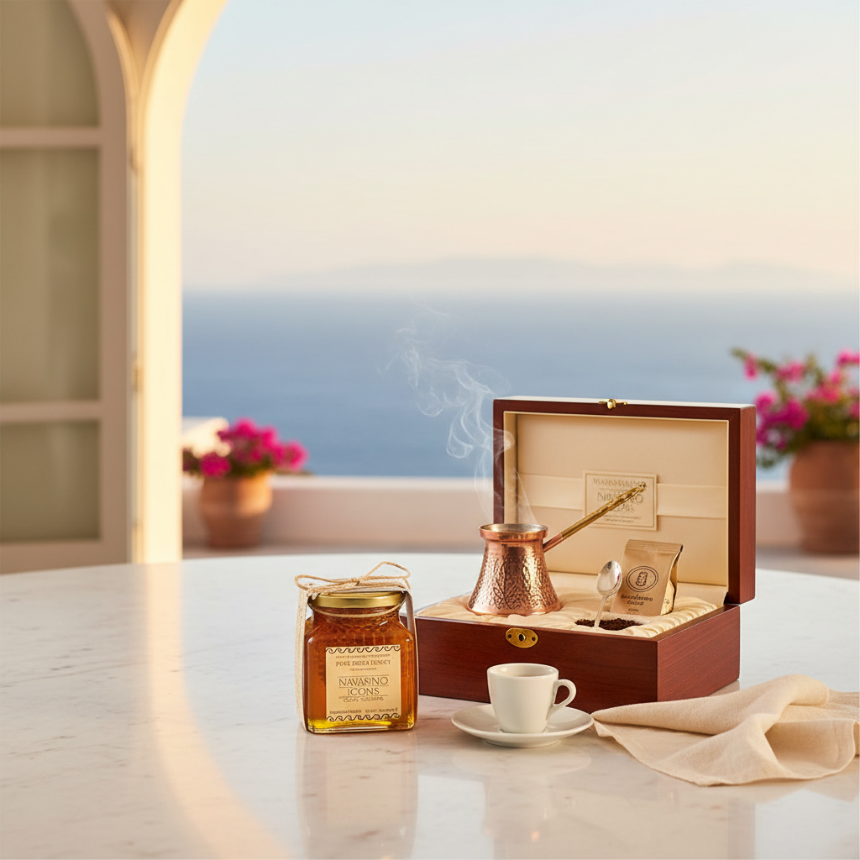 L'Art d'Offrir le Café Grec: Un Cadeau d'Exception pour les Entreprises
