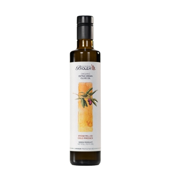 Huile d'olive extra vierge Biolea Astrikas Estate – Biologique, pressée à la pierre, 500 ml | Riche en phénols, pressée à froid, Koroneiki, AOP Crète, artisanale, mono-domaine