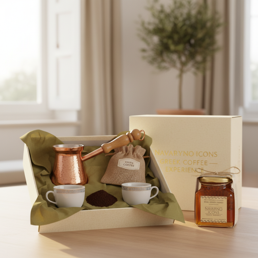 L'Art du Café Grec: Un Rituel Ancestral Réinventé pour le Gifting de Luxe et l'Expérience d'Unboxing Corporatif