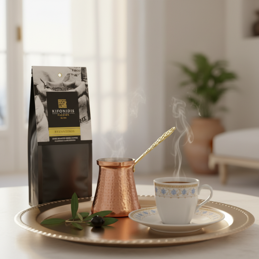 Le Café Grec: Un Rituel de Bien-Être Méditerranéen pour une Beauté Intérieure Rayonnante