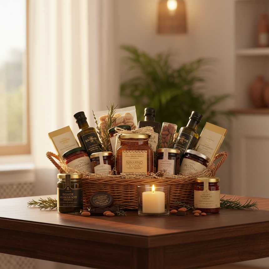 Élégance et Terroir : Guide Ultime des Paniers Garnis et Coffrets Cadeaux de Luxe par Xenophon Liapakis