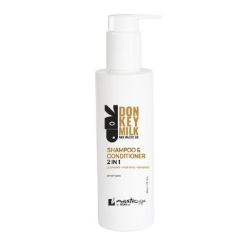 Shampoing et après-shampoing 2 en 1 au lait d'ânesse et à l'huile de mastic Mastic Spa