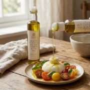 Truffle Theory White Truffle Extra Virgin Olive Oil 250ml - Greek Gourmet shown in a premium lifestyle ecommerce product imag...