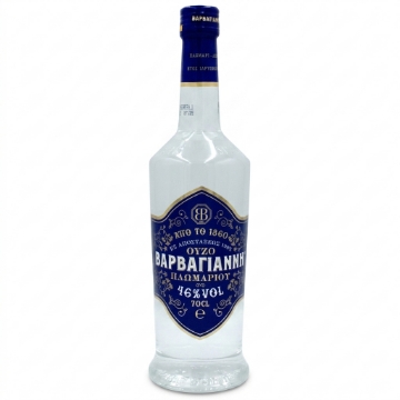 Varvayanni Blue Ouzo 70cl - Spiritueux d'anis grec classique