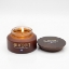 Aurean Gold Cherry Blossom Olive Wax Candle - Frosted Amber Glass 200g | Vegan, Hand-Poured in Greece with Bamboo Lid