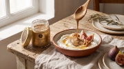 Samynthos Organic Whole Unheated Raw Tahini, 200 g on a clean ecommerce background