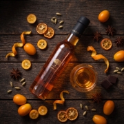 Lazaris Kumquat Liqueur – Citrus Liqueur, 200ml on a clean ecommerce background